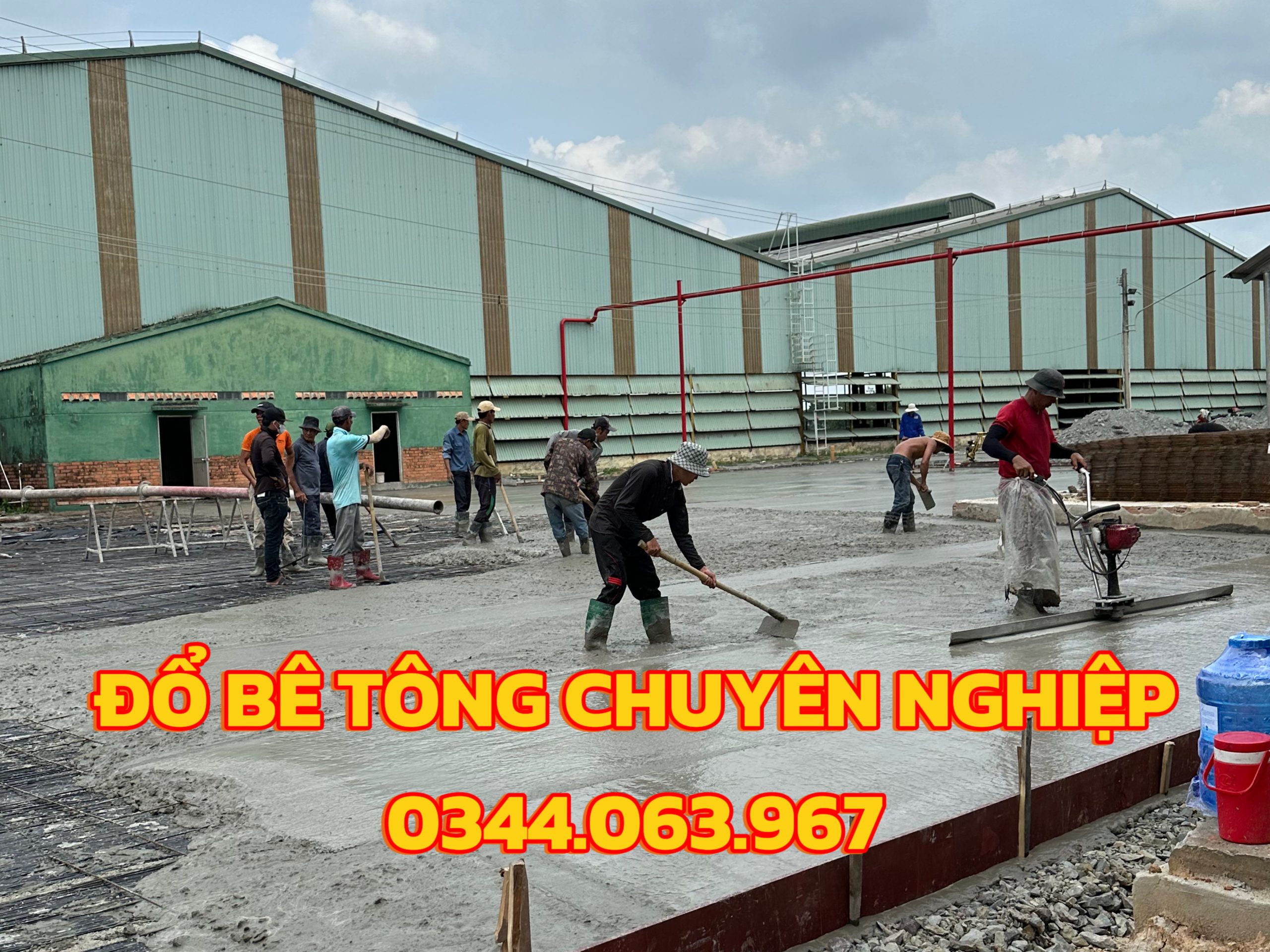 đội đổ bê tông định quán
